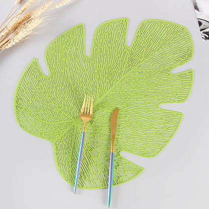 Luxury Heat Insulation Banana Leaf Table Mat - PVC Decor